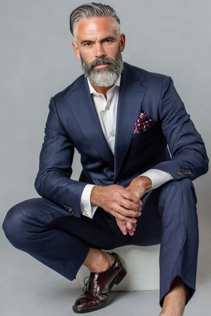 man in 40s dressed super stylish in suit - thevou.com