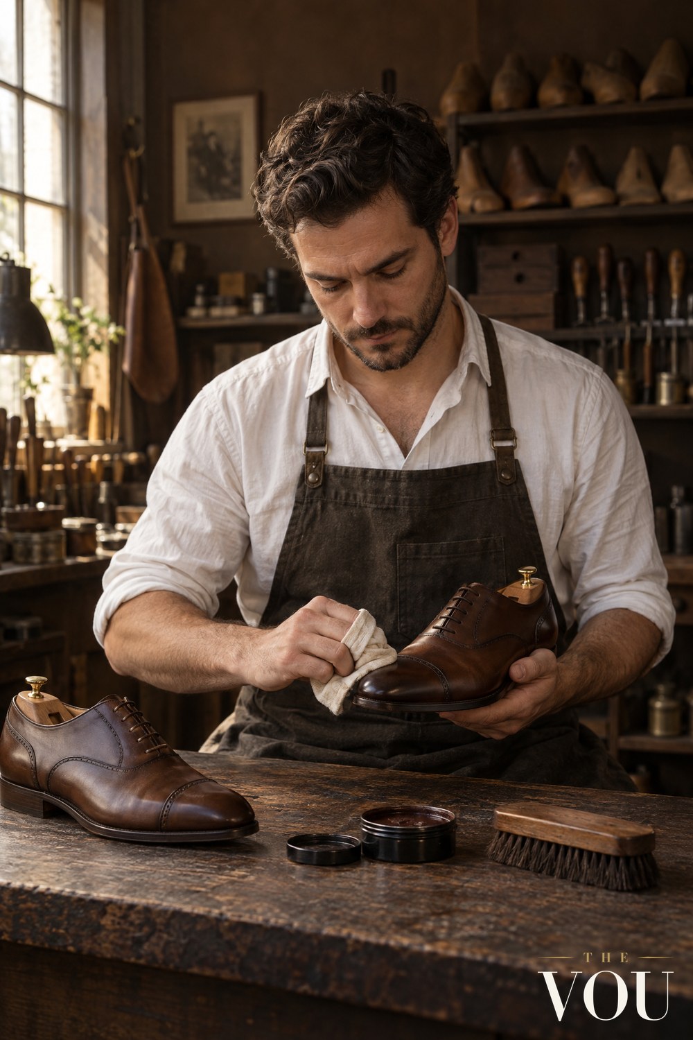 Leather Shoe Care, the Routine, How to Polish a Pair and What to Do With Soaked Shoes